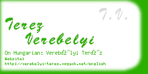 terez verebelyi business card